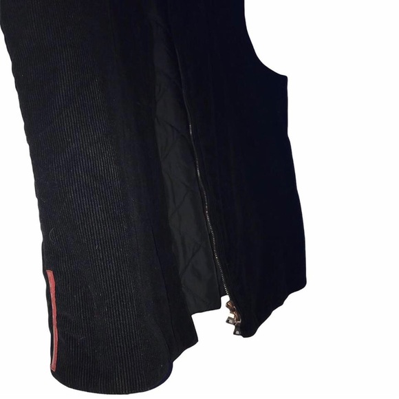 Prada Corduroy No-Sleeve Zip Up Sweater - Picture 2 of 9